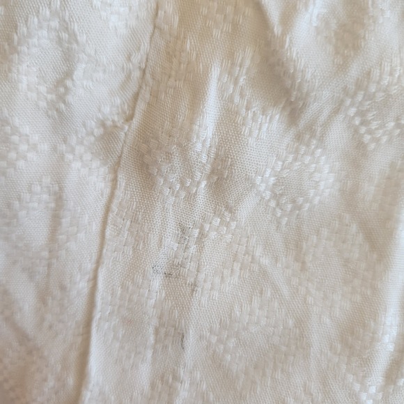 Joie White Tiered Maxi Sun Dress M Crochet Lace Trim Boho Beach White Vacation - Picture 14 of 15